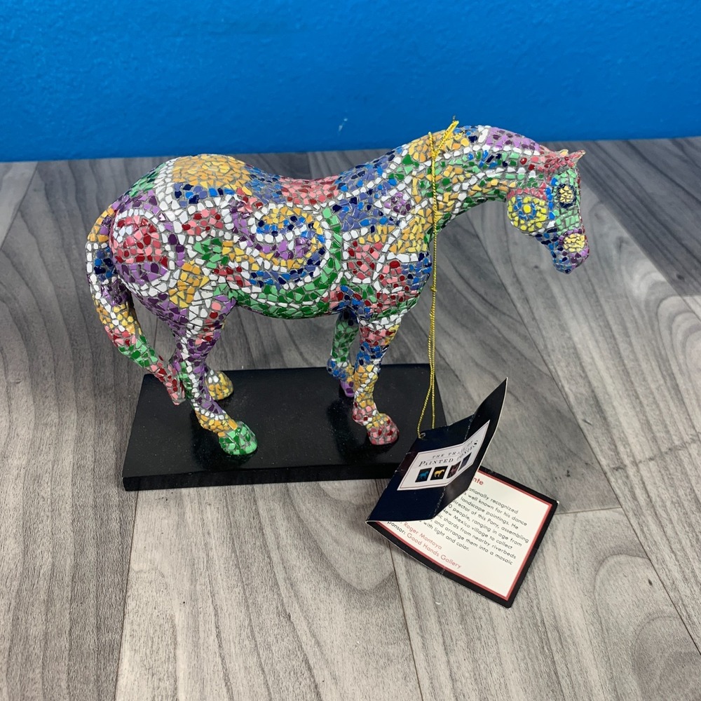 Trail Of The Painted Ponies Caballo Brillante 1456 2E 2710 Mosaic like Art Flair